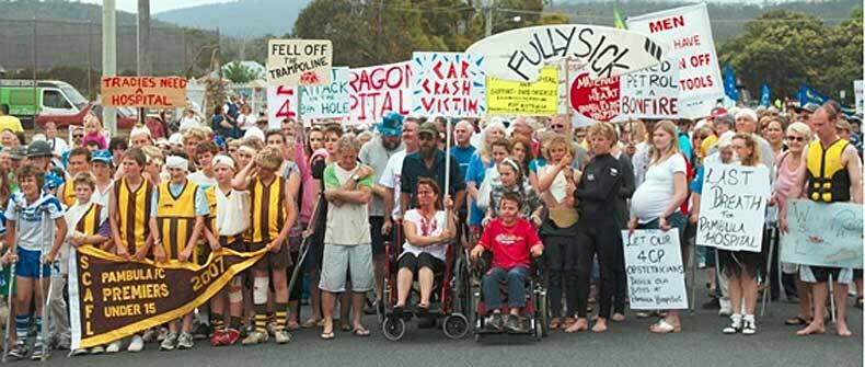 The fight to save Pambula Hospital is back on. Image from 'Save Pambula Hospital' Facebook page.