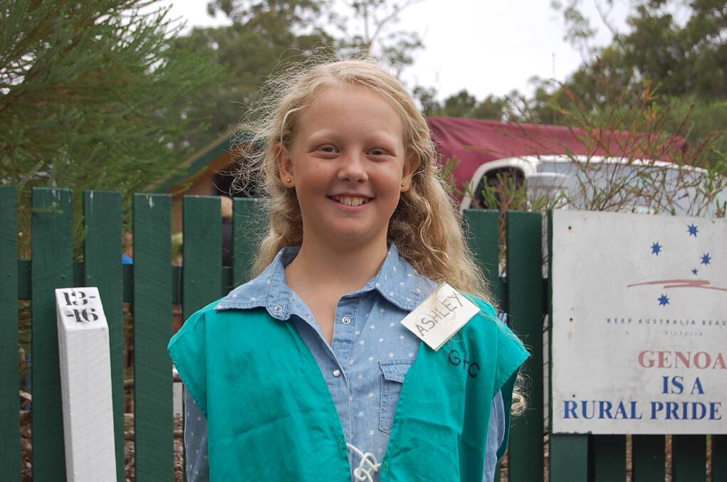 A smiling Ashley Dowton greeted entrants at the gate to the 2014 Genoa Auction.