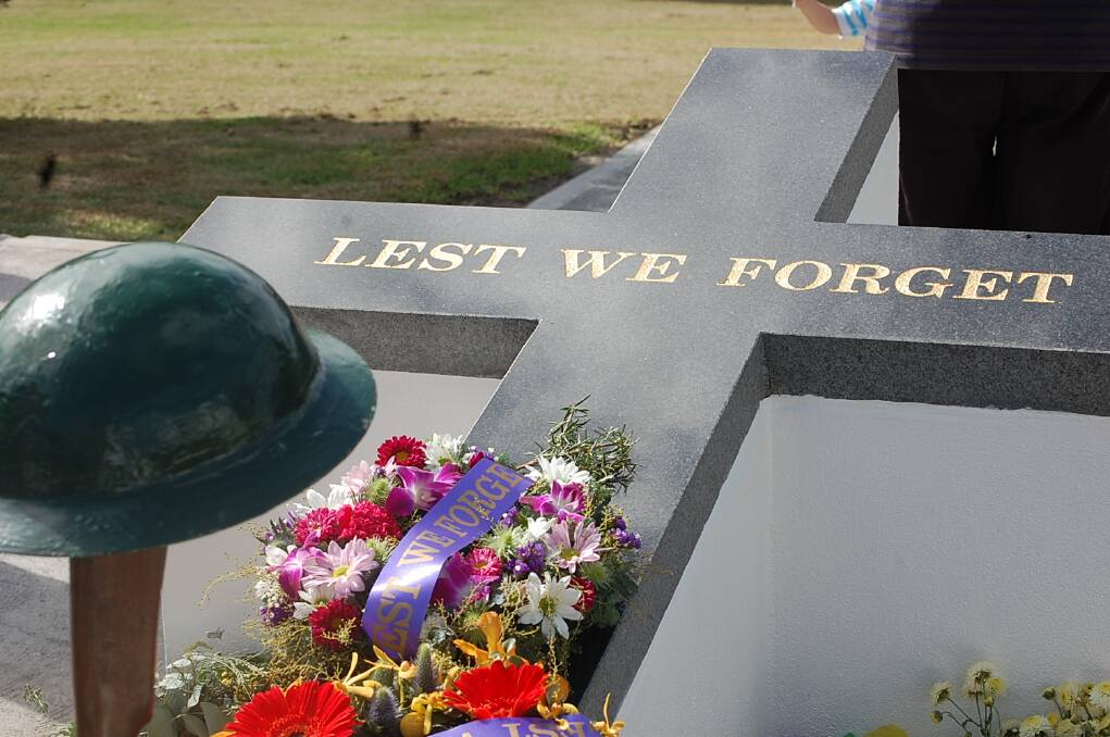 Lest we forget. Wreaths were laid at the Eden cenotaph in memory of our fallen servicemen and women as part of the 11am service on ANZAC Day.