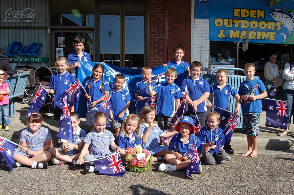 Plenty of Eden Public School students were on hand for the 2014 ANZAC Day march through the town, proving that the ANZAC legend will live on.