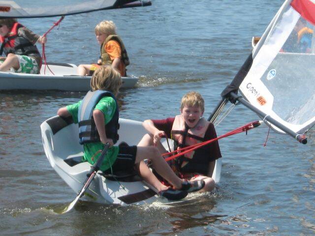 Open Bics are an easy to sail option for younger people and will be available to try at this weekend’s Twofold Bay Yacht Club learn to sail day.