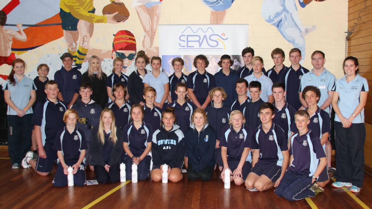• Eden Marine High School Year 9 students take part in the SERAS sport science program. 