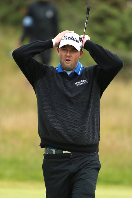 Marc Leishman of Australia reacts to a putt on the 17th green during the final round of the 144th Open Championship at The Old Course on July 20, 2015 in St Andrews, Scotland. Pic: Andrew Redington/Getty Images