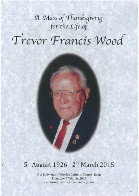 Trevor Wood. Photo supplied by Wood family.  
