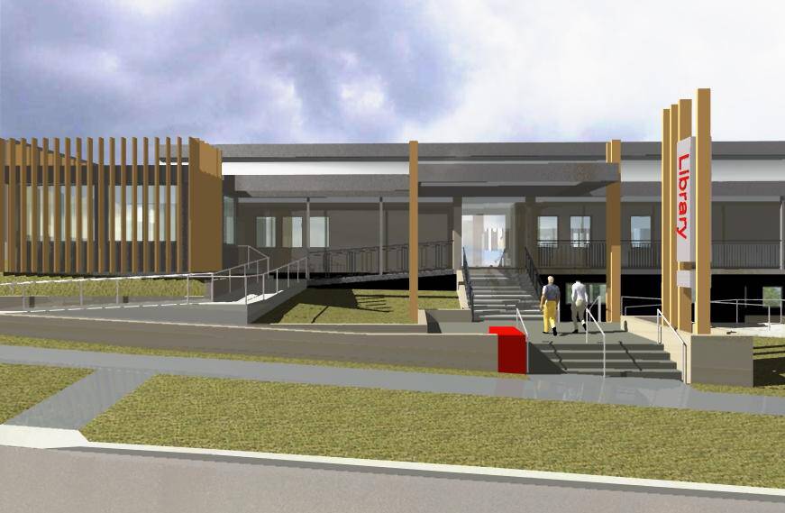 Architect’s impression of the proposed Tura Beach library.  
