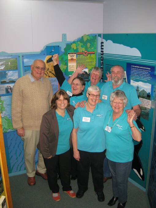(Back) Chairman Ed Chenery with volunteers Fran Crispin, Joy Kent and Rod Henderson and (front) manager Shannon Woloshyn with volunteers Lorraine Henderson and Jan Chenery. 