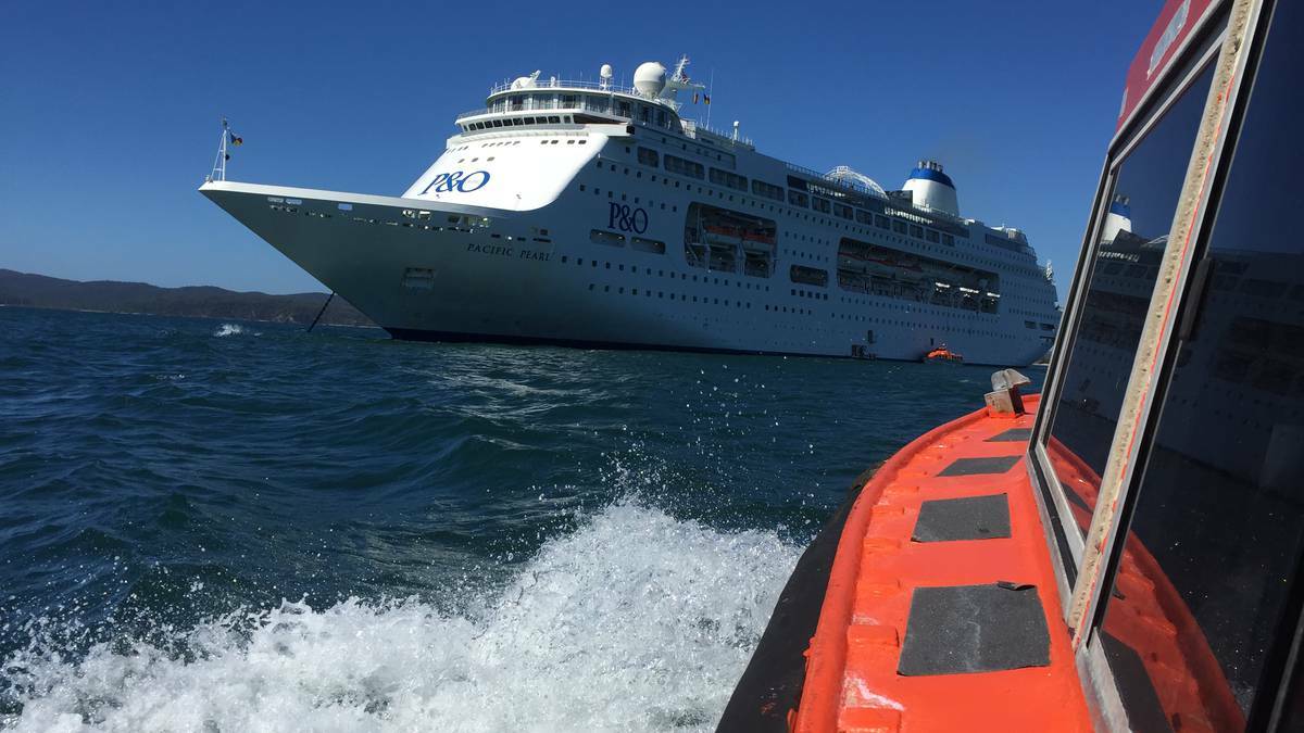 The Pacific Pearl cruise ship visited our shores two times through the month of March. Eden businesses profited from the visits and according to Cruise Eden coordinator Natalie Godward the passengers gave positive reports of their visits. Photo Sarah Chenhall. 