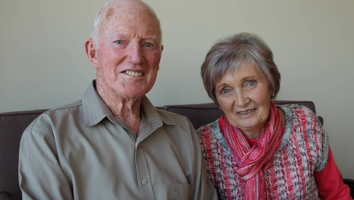 Nev Cowgill, OAM, and his wife Helen. 