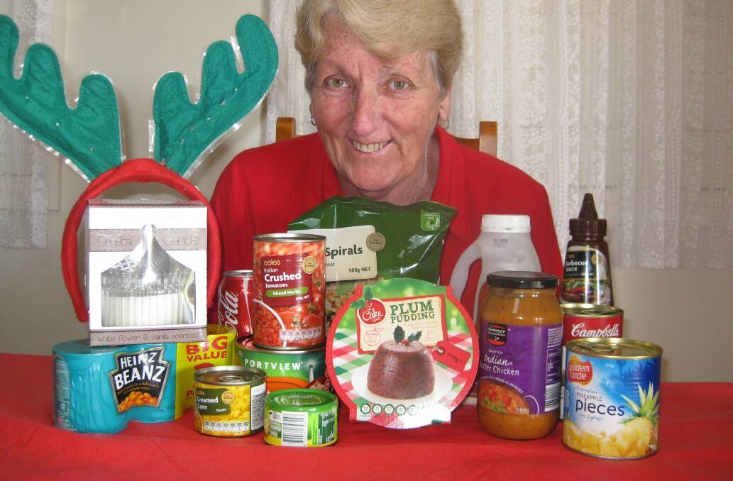 Wendy Ramage is urging Eden residents to get behind the 15 Can Challenge to help those people in need this Christmas. 