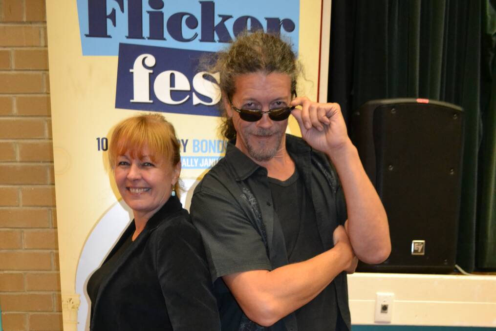 Flickerfest festival director Bronwyn Kidd with your manager Shane Rennie.