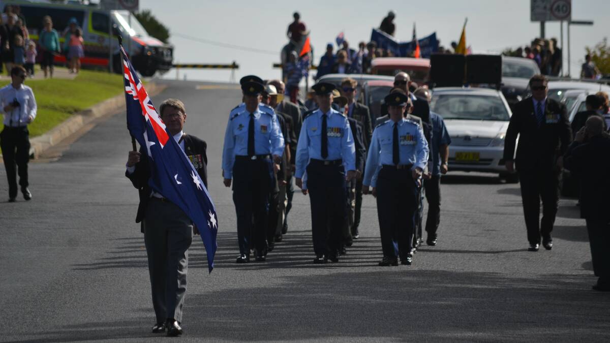 ANZAC Day 2014: 11am commemorative service, Eden, NSW.