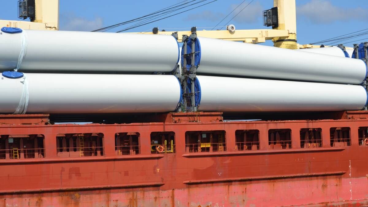 Gladstone delivers first wind farm imports