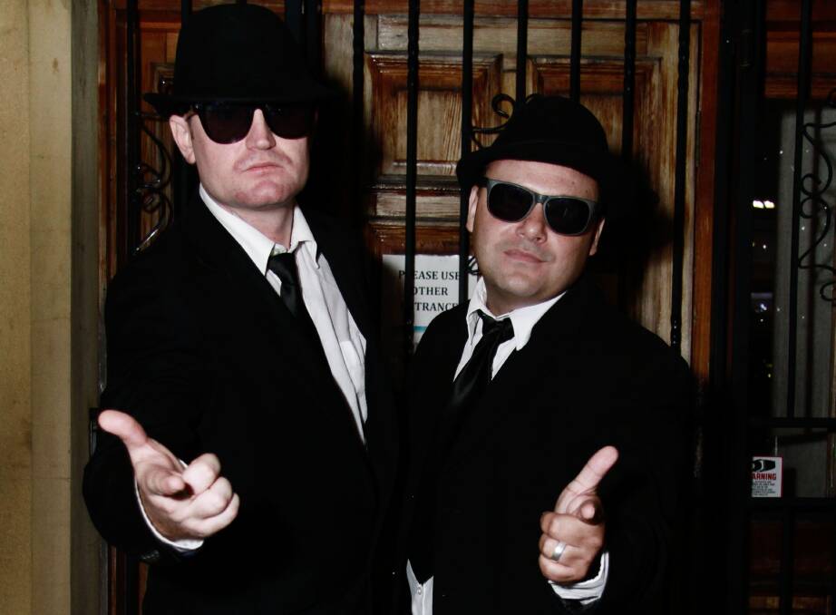 A mission to entertain: Shane Peters  and Chris Clackson will take to the Club Sapphire stage to recreate an authentic tribute to the Blues Brothers on August 5.