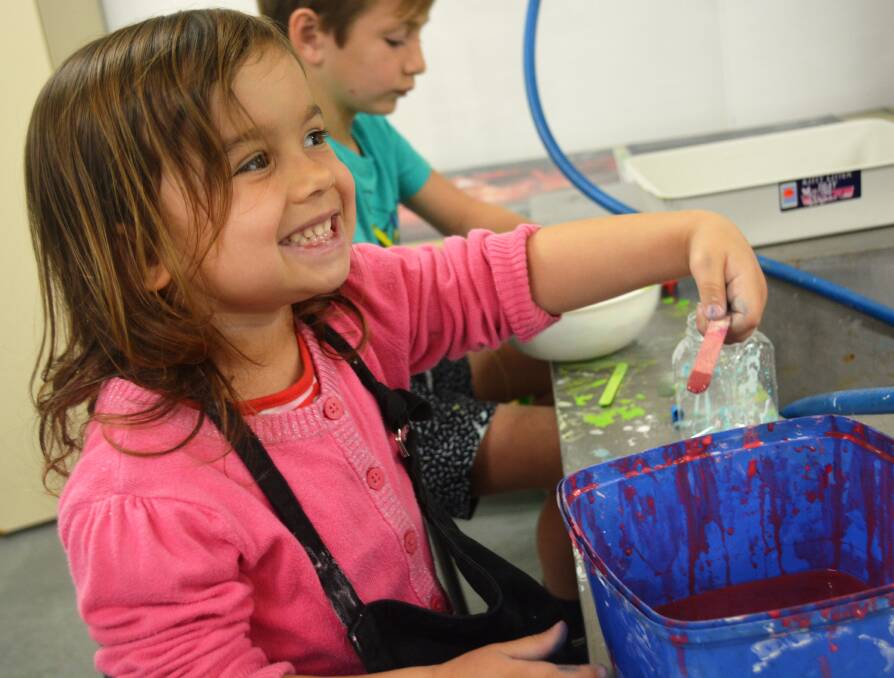 Slime time: The Sapphire Coast Marine Discovery Centre was a alive with laughter last week as local children learnt a bit about science and a lot about slime. 