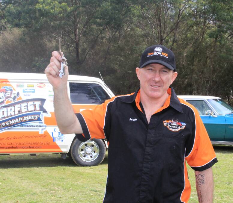 Start your engines: Pambula Motorfest committee member Scott Whatman is excited for another fantastic event this Saturday, September 24 at the Pambula Sporting Complex. Picture: Melanie Leach