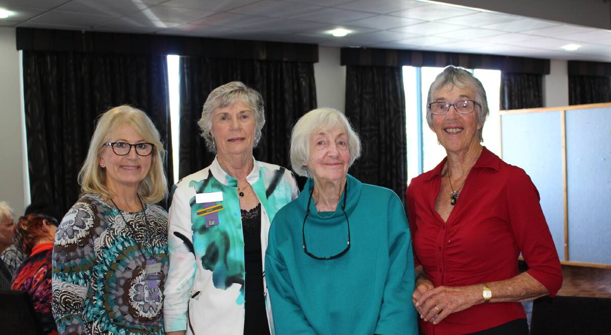 IN THE ZONE: Eden View Club members Anne Comery, Helen Geraghty, Norma Macgregor and Margaret Sheaves at View's zone meeting last week.