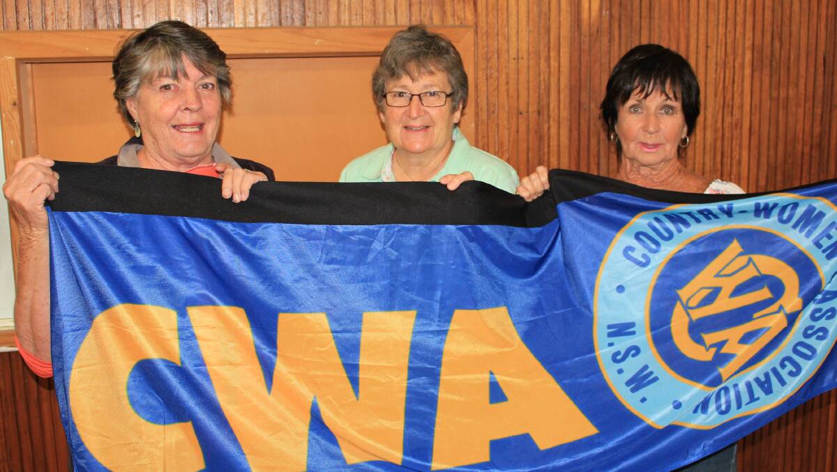Membership drive: Eden CWA president Sharyn Nammensma, secretary/treasurer Anne Hamdorf and vice president Patti Hand are hoping more local women will consider joining the CWA. Picture: Melanie Leach