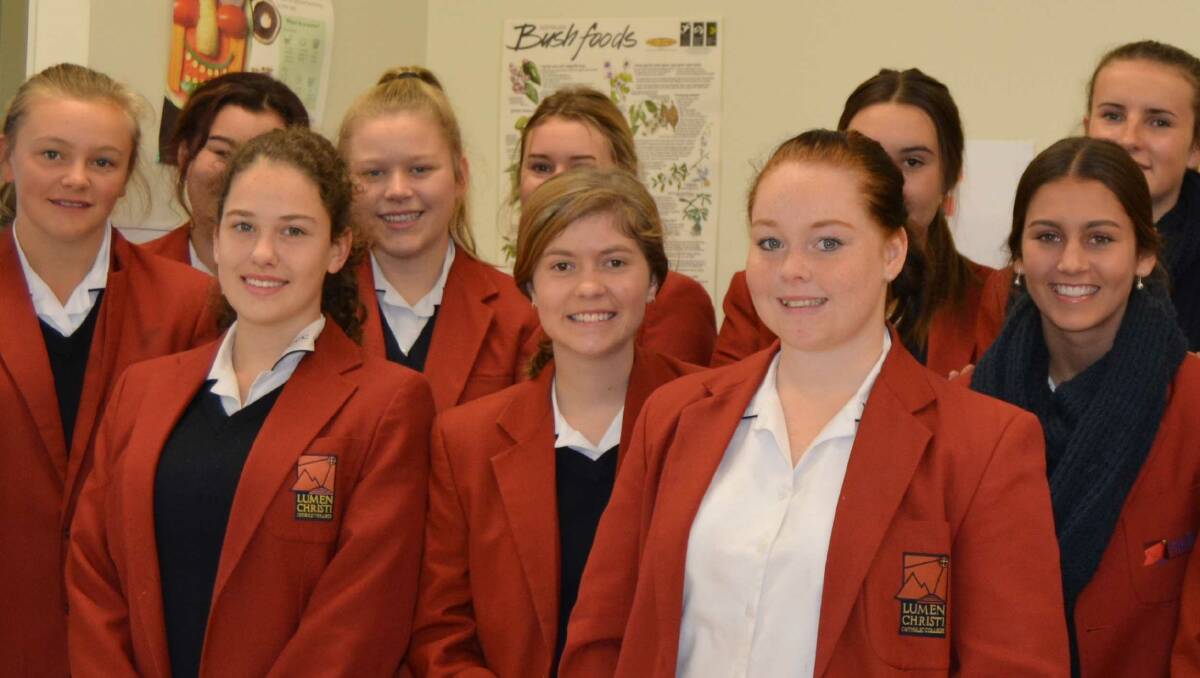 Fighting poverty: Year 10 Lumen Christi students participated in Live Below the Line to raise awareness of the impacts of global food inequity.