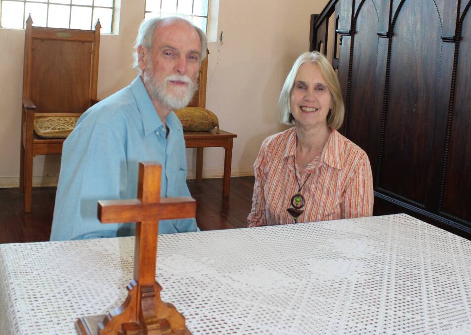 Celebration: Peter and Pastor Pam Skelton  welcome friends old and new to the 150th anniversary of St George's Uniting Church this weekend.