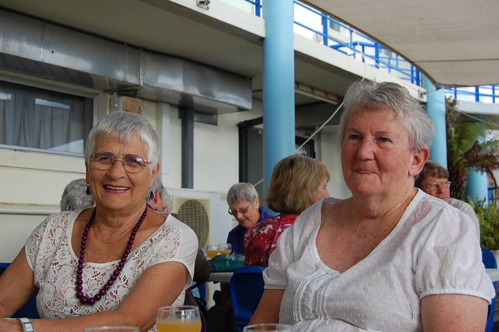 Judy Sheppard (left) and Margaret Long at Eden's International Women's Day celebrations.