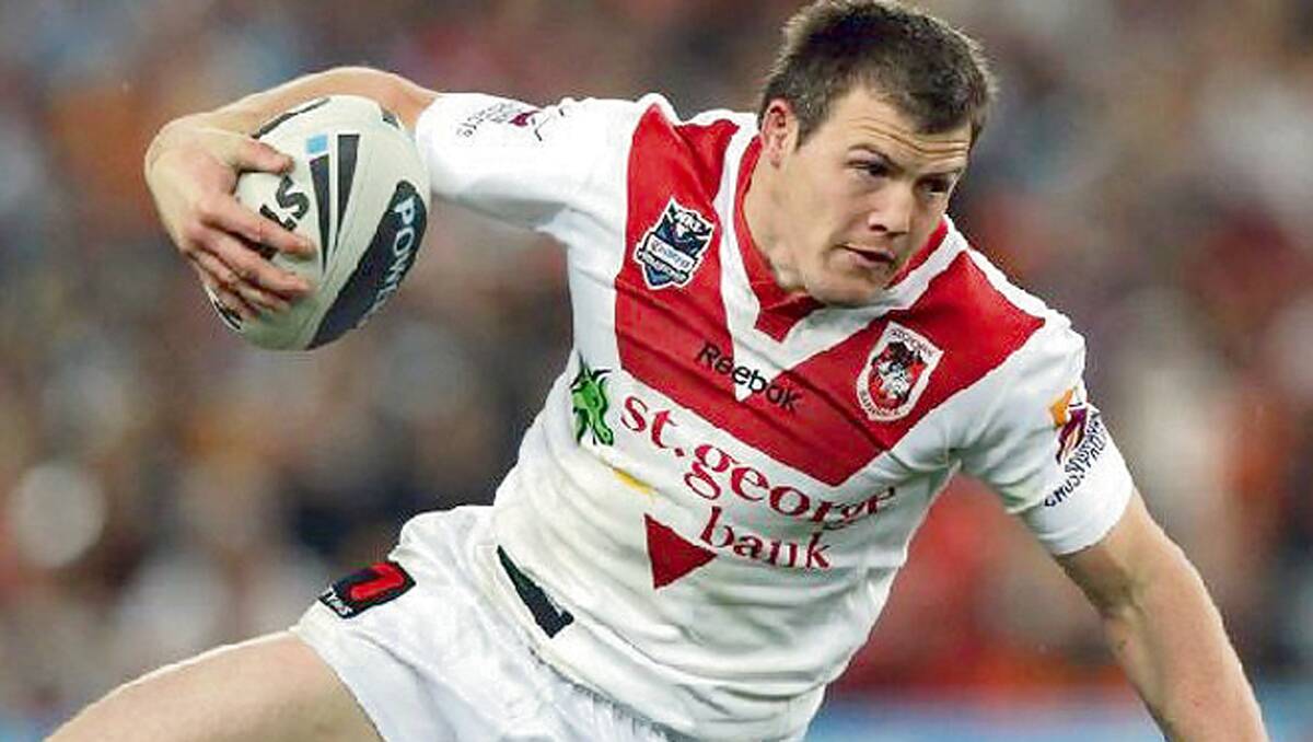 • Brett Morris is just one of the St George Illawarra Dragons you could meet next week when the club visits for training clinics and school talks.