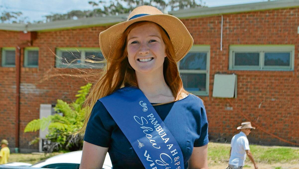 • 2014 Pambula Showgirl Emma Hassan was the quick change champion on Saturday. She went from equestrienne to stunning showgirl in seconds, then back to equestrienne again.  