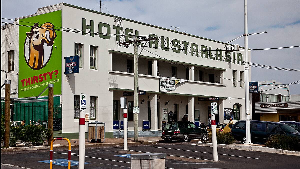 THE proposal to demolish the iconic Hotel Australasia at Eden and replace it with a supermarket was knocked back by the Bega Valley Shire Council yesterday afternoon