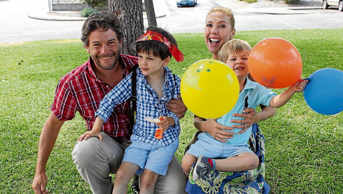 • Getaway star Catriona Rowntree regaled the Australia Day crowd in Bega on Sunday. Her husband James Pettit and children Andrew and Charlie also came to the Bega Valley for the Australia Day long weekend.