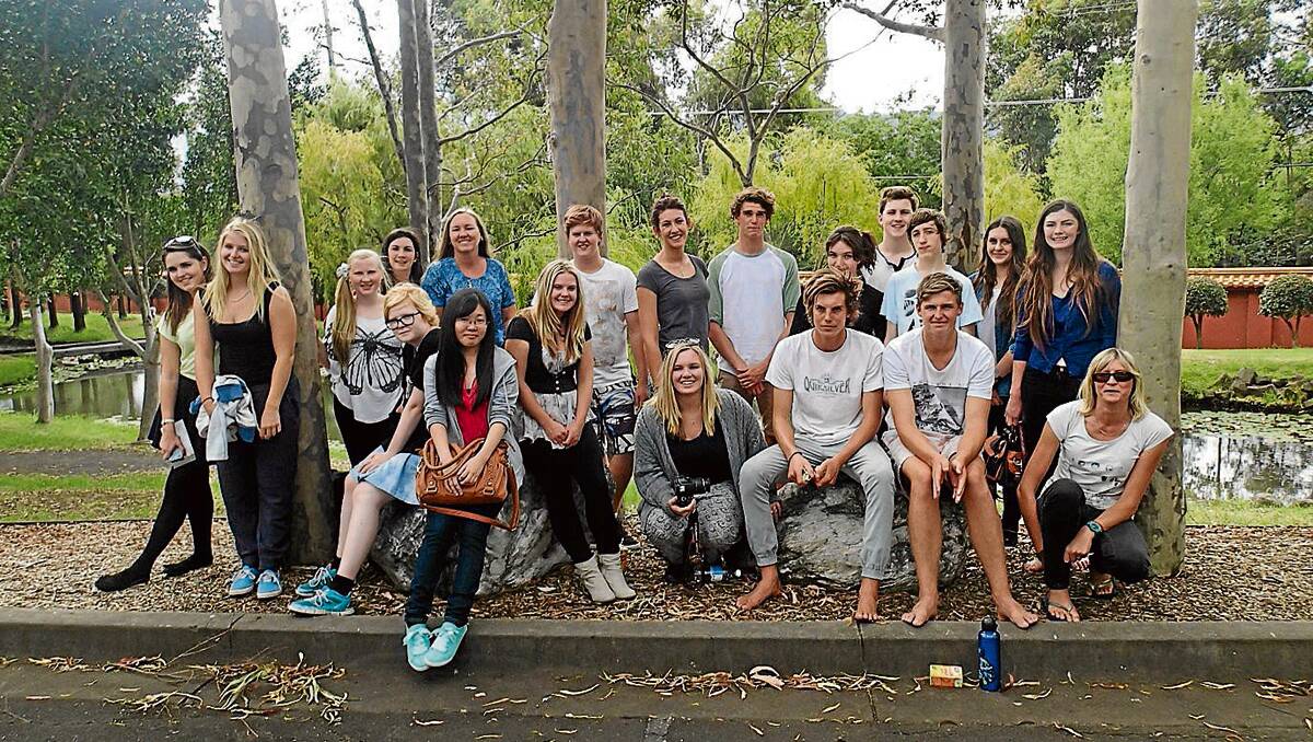 DISCOVING UNIVERISTY: Eden Marine High School’s Year 12 class travelled to Wollongong to for the University Discovery Day with year advisor Corrina Collins and Careers Advisor Michelle Bond. 