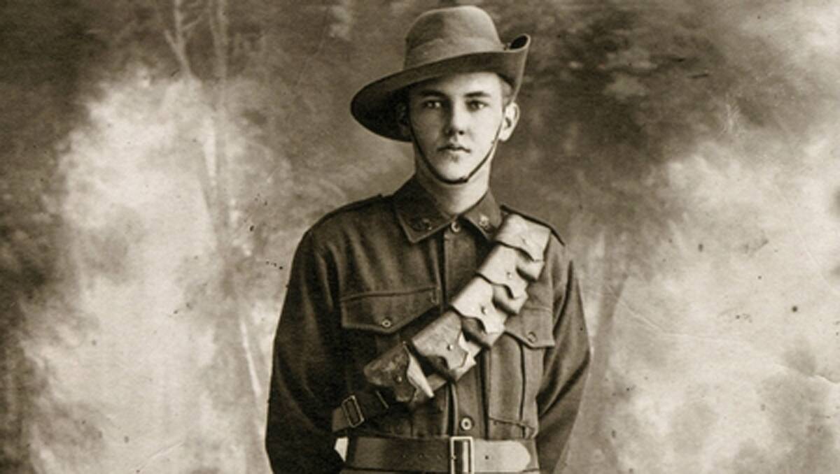 STUDIO PORTRAIT: Private George Silvester Goward from Eden served in the Fourth Battalion. He arrived at Gallipoli on April 25, 1915 serving until the evacuation in December, only to be killed while serving in Belgium.