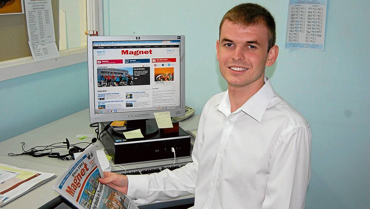 • Blake Foden, a new face at the Eden Magnet, is excited about the prospect of working as a journalist in our community.