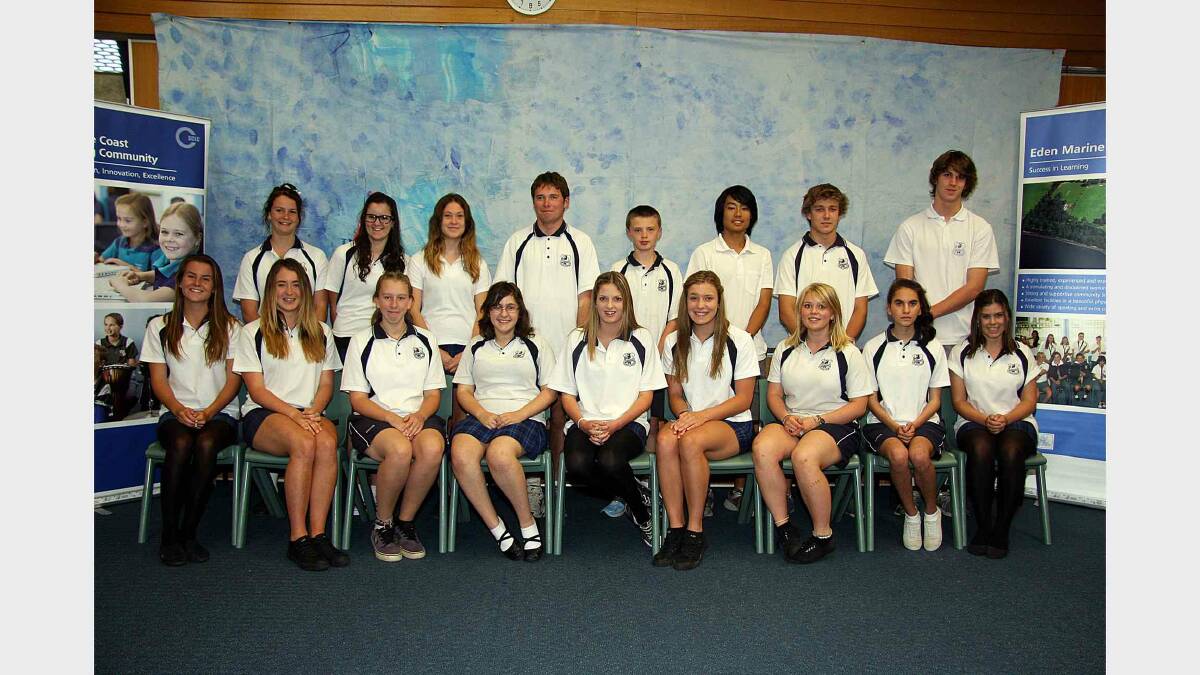 These students received special awards for a range of achievements, including technical or academic results and good character. (Back) Kalia Rogers, Mikayla McCamish, Rhiannon Bolton, Jake Grist, Nathan Whitby, Xiu Chen Han, Brendan Winnell, Jharyd Wallace. (Front) Grace Knox, Amber McGarrity, Chelsea Stevenson, Amanda Ghattas, Madeline Newton, Larissa Larkham, Emily Claxton, Raegina Stewart and Courtney McPaul. Absent Kalidevi Samuels-Connell, Jack Webster, Keely Colman, Allister Cummins.