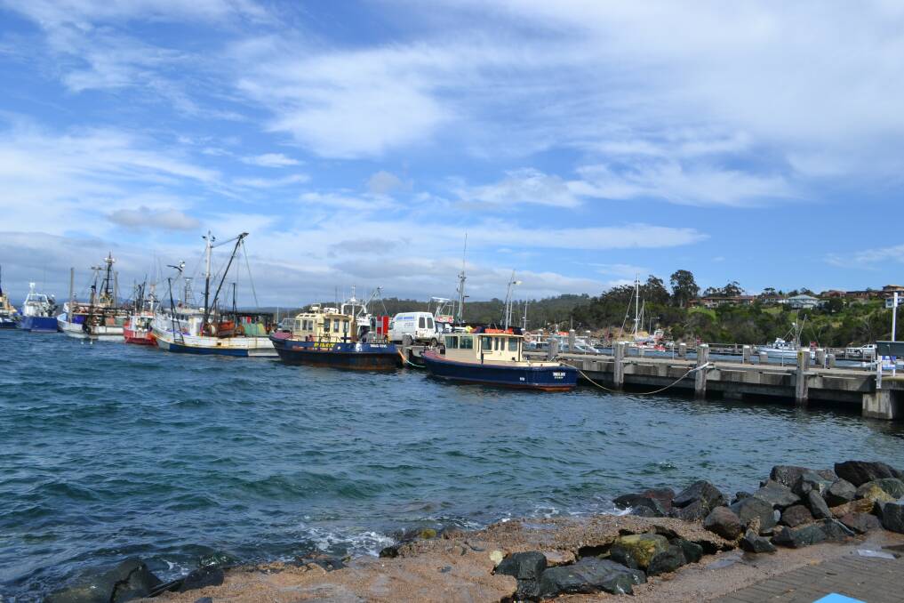 Boats ride high at Snug Cove, Eden, during this morning's high King Tide which peaked at 2 metres. Low tide is around 4.30pm this afternoon.