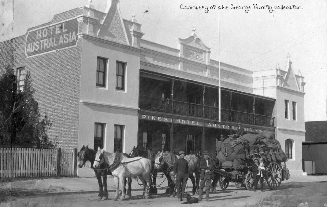 The Hotel Australasia has been a landmark building in Imlay Street, Eden for more than a century. It was built in 1904 and was described by local media at the time as  "...a handsome edition" to the townscape. Source: South Coast Time Traveller blog.