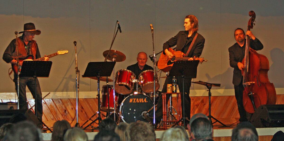 Performing their Johnny Cash tribute show are (from left) Garry Carson Jones, John Fraser, Ricky Bloomfield and Steve Clark.