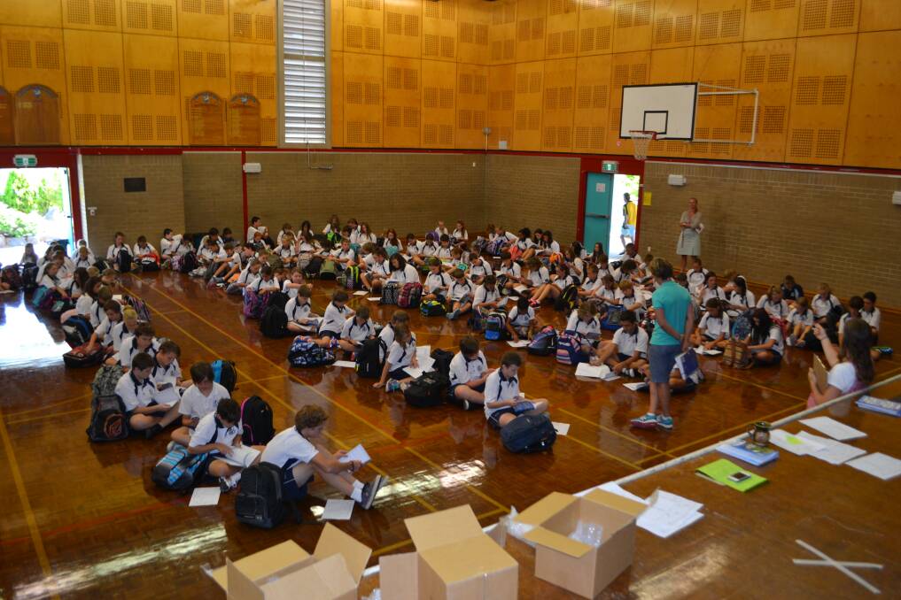 The hall at Eden Marine High School was bustling with activity to welcome the new intake of Year Seven for 2014.