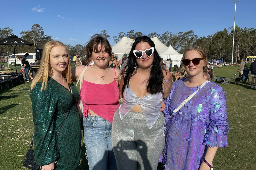 Tahana Tinson of eden, Alice Wiebe, Pambula, Jade Washbourne, Eden and Cass Swadling, Melbourne. Picture by Denise Dion 