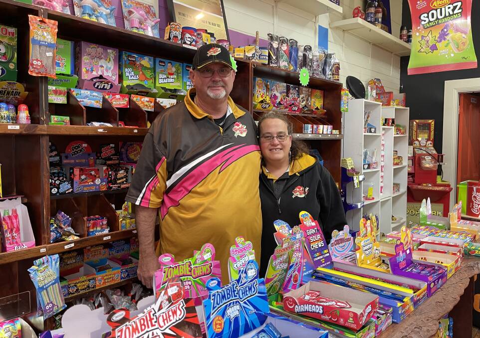 Craig and Rita Palmer realised their dream of owning a candy shop and are ecstatic to be celebrating their first year since opening up shop. Photo: Amandine Ahrens