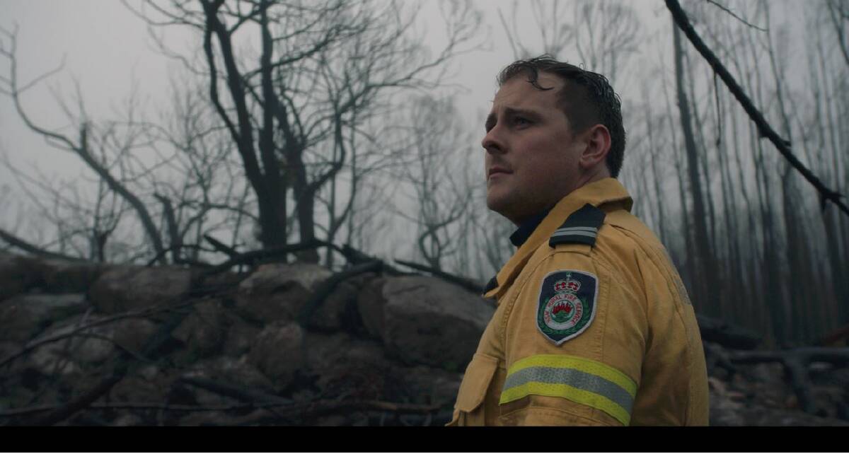 Bega Valley firefighter Nathan Barnden, who received a bravery award for his rescue efforts during the New Year's Eve bushfires at Cobargo and Quaama, features in national film A Fire Inside. Photo supplied