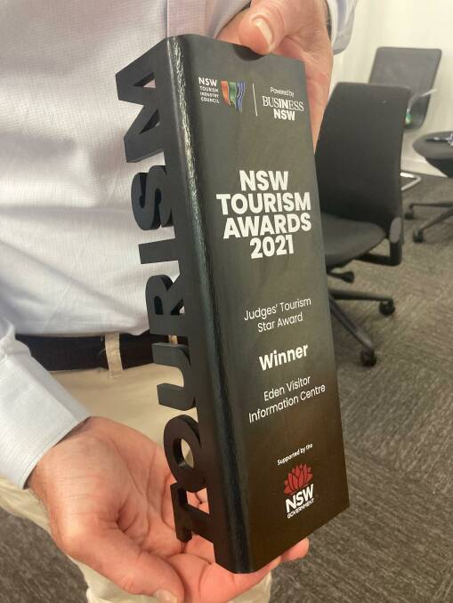 Eden Visitor Information Centre wins the NSW Judges Tourism Star Award. Photo supplied.