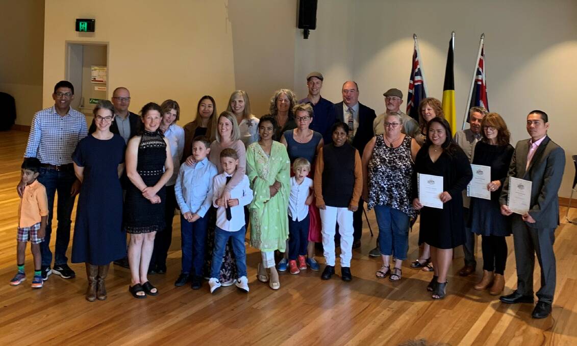 Bega Valley welcomed 30 new Australian citizens to the area on Monday in a citizenship ceremony held at the Bega Valley Commemorative Civic Centre. Photo supplied