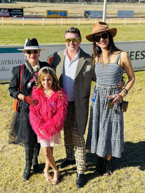 Florabel introduces Fashions on the Field for South Coast Timber Eden Cup Race Day. Left to right - Sheri McEvoy, Marli Thomas, Thom Hjorth and Rose Devlin. Picture supplied.