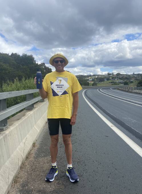 Bega Valley's running legend Dane Waites will be leading the 7 Bridges walk with members and clients of the Disability Trust, in the Bega Valley. Photo supplied. 