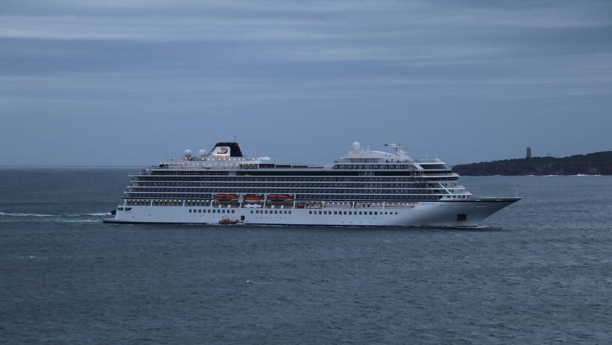 Viking Sky on its way to Snug Cove, Eden. Picture supplied by John Steele while on duty at the Marine Rescue Eden unit.