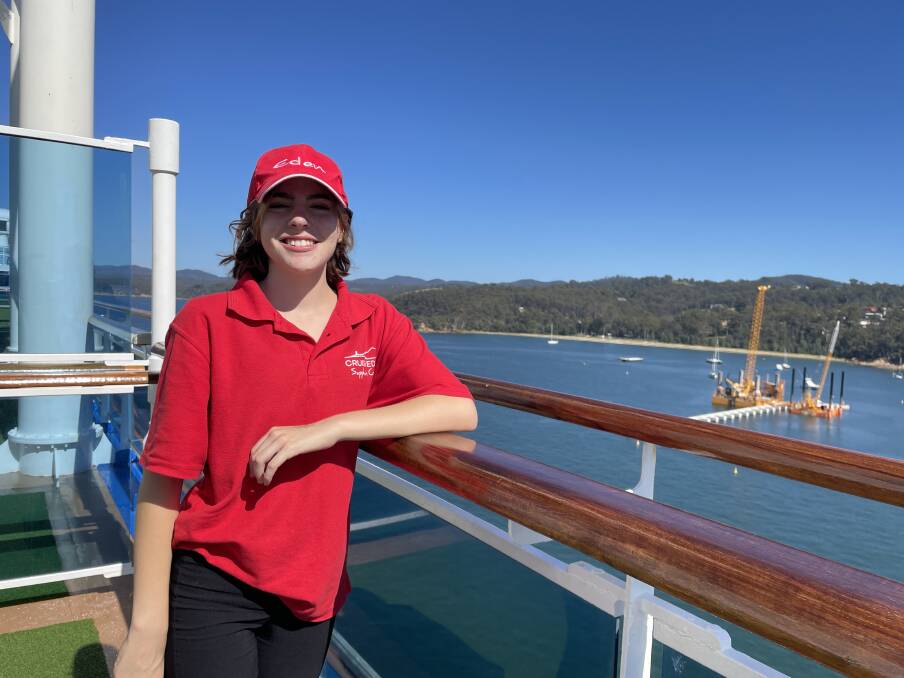 Year 11 student Ocea Thiedeman said she was very excited about the two year school based traineeship with Cruise Eden, sponsored by P&O Cruises Australia. Picture by Amandine Ahrens 
