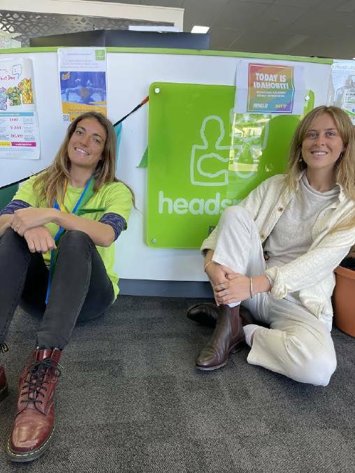 Carly McDonald and Lauren Blanch at the Headspace office in Bega. Photo: Amandine Ahrens