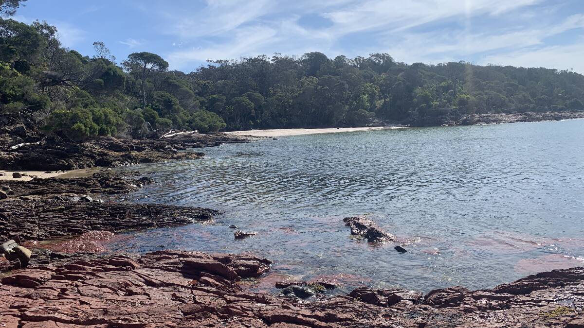 An outlook from walk-in or drive in campsite, Bittangabee Bay within Ben Boyd National Park. Photo: Ellouise Bailey