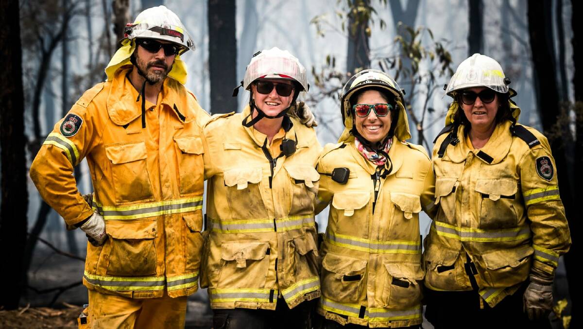 Members of the NSW Rural Fire Service following the bushfires of 2019-20. Photo: NSW Rural Fire Service. 