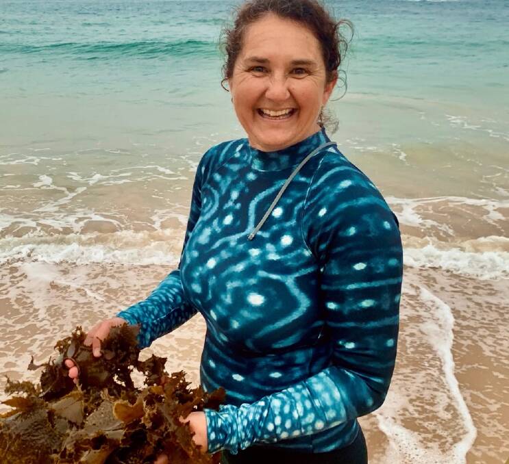 Jo Lane of Sea Health Products has a licence to harvest kelp. Picture supplied.