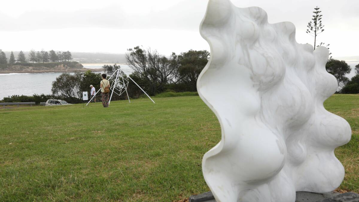 'Escaping Gravity' by French artist Christine Madies took out the top prize and $20,000 at Sculpture Bermagui 2024. Picture supplied